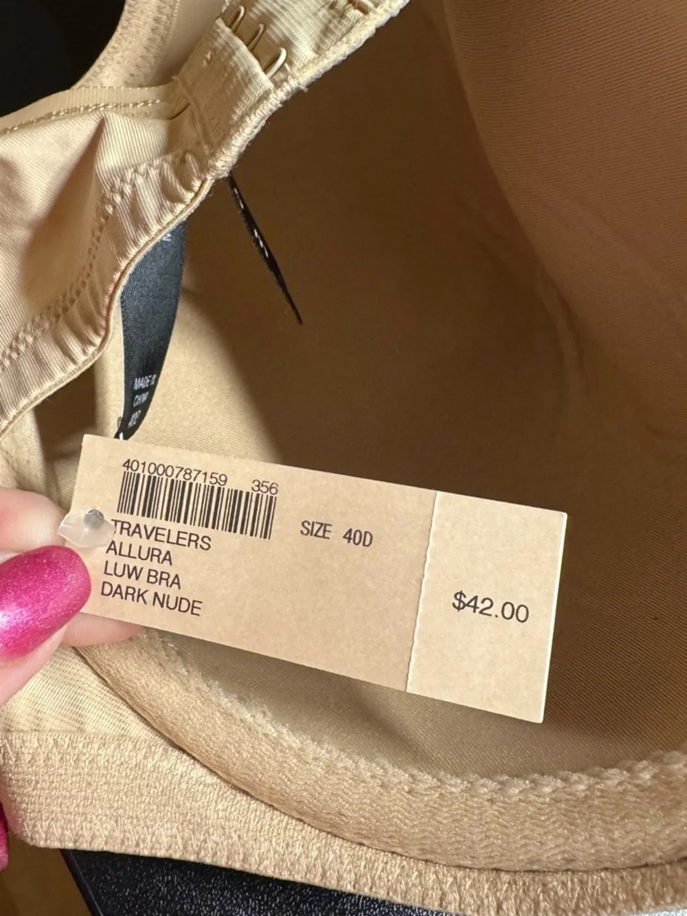 NWT Soma by Chico's Dark Nude Full Coverage Underwire Bra - 40D #12 - Picture 7 of 7